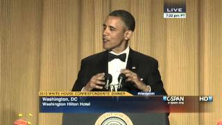 President Obama at 2013 White House Correspondents Dinner CSPAN [upl. by Capwell812]