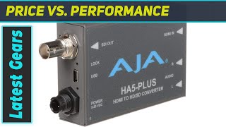 AJA HA5Plus HDMI to 3GSDI MiniConverter The Best HDMI Converter for Professional Use [upl. by Kittie]