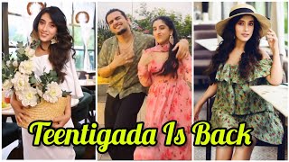 Teentigada is Back  Sameeksha Sud Vishal Pandey Bhavin Bhanushali Teentigada New Reels videos [upl. by Naicad]