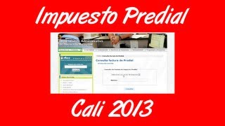 Como descargar el impuesto predial en Cali [upl. by Leumek]