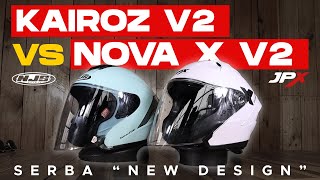 BOSHELM KOMPARASI  NJS KAIROZ V2 NEW DESIGN VS JPX NOVA X V2  TAHUN BARU DENGAN DESIGN TERBARU [upl. by Cutlor]