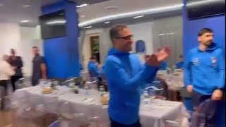 Calcio l’omaggio del mister Mancini e della Nazionale a Donatella Scarnati che va in pensione [upl. by Oibaf626]