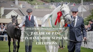 Parade of Past InHand Show Supreme Champions  98th Annual Connemara Pony Show [upl. by Rosabella]