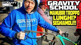 Manubrio troppo largo tagliamolo  Tutorial MTB Gravity School [upl. by Dylane]