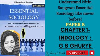 Chapter 1 GS GHURYE  Essential Sociology Nitin Sangwan latest Edition [upl. by Aztirak]