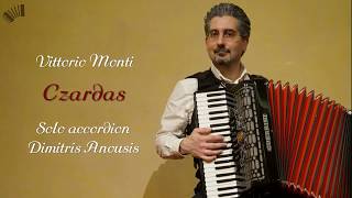 Csárdás Monti  D Anousis solo accordion [upl. by Junius]