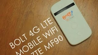 REVIEW Bolt 4G LTE Mobile Wifi ZTE MF90 [upl. by Baruch]