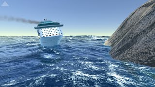 Cruise Ship almost crashed  Cruise Ship Handling [upl. by Eidnew]