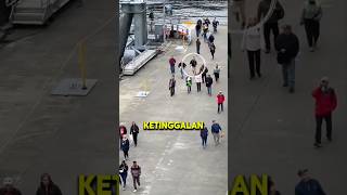 Pria ini Ketinggalan Pelayarannya yang Mahal❗😨 shorts shortvideo [upl. by Oraneg]