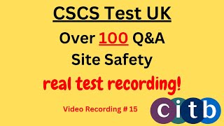 CSCS Card UK  CSCS Test 2024  CSCS Test for Green Card  cscscard uk  15 sitesafety [upl. by Itsym]