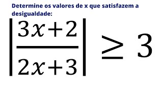 Como resolver uma desigualdade modular Exemplo [upl. by Noellyn]