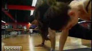 Access Hollywood LL Cool J workout  Access Hollywood [upl. by Adnawed]