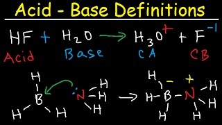 Conjugate Acid Base Pairs Arrhenius Bronsted Lowry and Lewis Definition  Chemistry [upl. by Bernette]