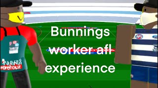 BUNNINGS WORKER AFL EXPERIENCE must watch [upl. by Warila]