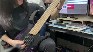 Modern metal  Djent Bass practice Thornhill  Nurture [upl. by Dressler28]