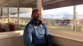 Batley postmatch interview with new signing LAMECK JUMA [upl. by Orsino]