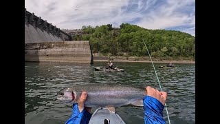 This Dam Holds Tanks Kayak Fishing Huge Hydro Dam [upl. by Akinak181]