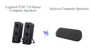 Logitech Z207 vs Nylavee PC Soundbar 🎵 Comparison amp Review [upl. by Feeley]