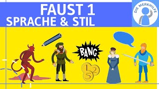 Faust 1  Sprache amp Stil  Formale Analyse  Sprachgestaltung Verse Rhythmus Liedform amp Figuren [upl. by Ivanah]