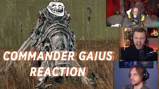 Elden Ring  Streamers Reaction to Commander Gaius My Gameplay Shown at the End With Build [upl. by Ahseirej88]