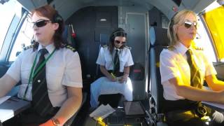 Aer Lingus Cockpit Video  Dublin to Los Angeles  Inaugural LAX Flight [upl. by Ycat503]