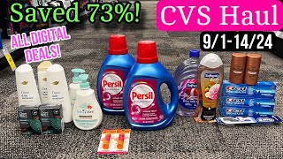 CVS Haul Saved 73 This Week All digital coupon deals 911424 [upl. by Ylellan]