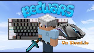 Pro Bloxdio Bedwars Gameplay  Keyboard and Mouse Sounds [upl. by Attesor]