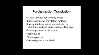 Domestication and Foreignization by VenutiTranslation studies Jeremy Munday [upl. by Haleemaj]