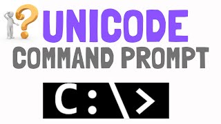 How to print UNICODE text in Windows Command prompt All about character encoding UTF8 UTF16etc [upl. by Cristine]