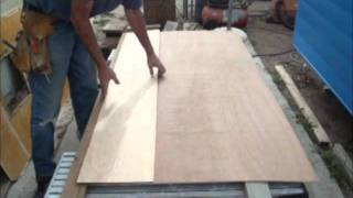 Restoring The Shasta Part 5c  Installing The New Birch Ceiling Panel [upl. by Ahsimet]