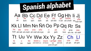 Spanish alphabet How to say the letters and the sounds they make [upl. by Assetan489]