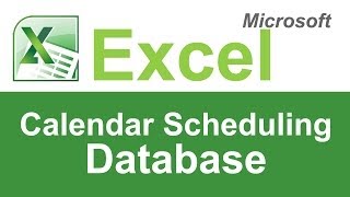 Microsoft Excel Calendar Scheduling Template [upl. by Mohamed]