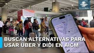 “Ahora tendré que saludar de beso al de Uber” usuarios se las ingenian para salir del AICM [upl. by Lannie112]