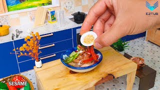 How to Make Fresh Pomelo Salad  Tasy Thai Pomelo Salad  Miniature Cooking [upl. by Eineeuq]