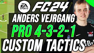 PRO ANDERS VEJRGANG 4321 CUSTOM TACTICS amp INSTRUCTIONS  EA FC 24 [upl. by Blackington]