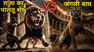 Lion Nero Vs Wild Tiger  जब राजा के शेर से लड़ा एक जंगली बाघ । Facts Phylum [upl. by Vasiliu]