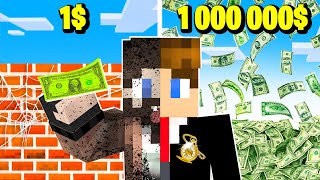 MINECRAFT ale OD BIEDNEGO DO MILIONERA 💲 [upl. by Alegnave71]