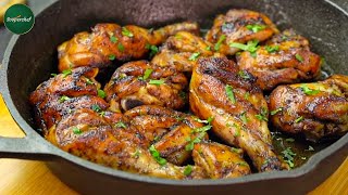 Pan Roast Chicken No Oven Chicken Roast Recipe by SooperChef [upl. by Nuahsyar]