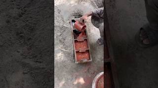 Making a Red Footpath Tile by Men own handskills manufacturing ASMR [upl. by Tena]