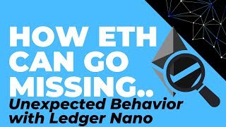 One way Eth can go Missing Unexpected Behavior with Ledger Nano Wallet Derivation Path Issues [upl. by Noryt]