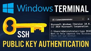 Windows Terminal SSH Public Key Authentication [upl. by Nauqet]