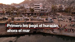 El mar se está tragando esta playa en Acapulco ¡ya no les queda nada [upl. by Cello]