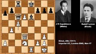 Capablanca Checkmates The Dutch Chess Champion in a Simul  London 1911 [upl. by Oirrad]