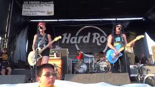 Bad Cop  Bad Cop  Cheers Live at Vans Warped Tour 2017 in Houston Texas [upl. by Yrojram]