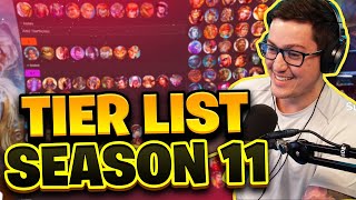 SEASON 11 TIER LIST [upl. by Devin]