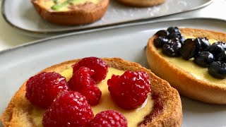 Custard Yogurt Toast TikTok  5 Tips to Go Next Level  Doug Cooking [upl. by Atalayah]