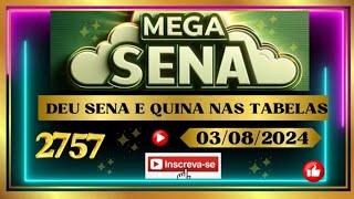 Descubra os segredos das tabelas com a conferencia e resultados 2757 mega dicasparamegasena [upl. by Ane601]