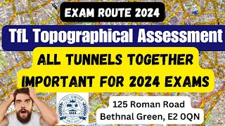 TfL Topographical Test 2024  Most common Tunnels  PCO Test 2024 [upl. by Acirem823]