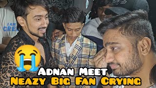 Naezy Bigg Boss Ott season 3 Contestant Big Fan Crying After Lose Trophy meet Adnaan Shaikh [upl. by Ydnyl]