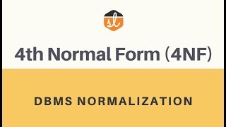 4th Normal Form 4NF  MultiValued Dependency  Database Normalization [upl. by Ahsemit184]